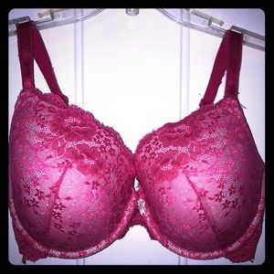 Victoria Secrets Bright Pink Lace Bra 36DDD